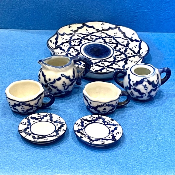 Art Vintage Ceramic Miniature Tea Set Poshmark